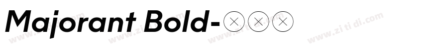 Majorant Bold字体转换